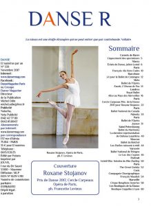 SOMMAIRE DANSE R NOVEMBRE 2017