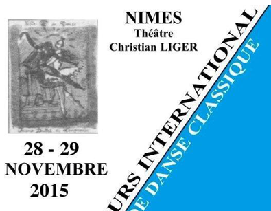 CONCOURS DE NÎMES 29 NOVEMBRE 2015 –  PALMARES