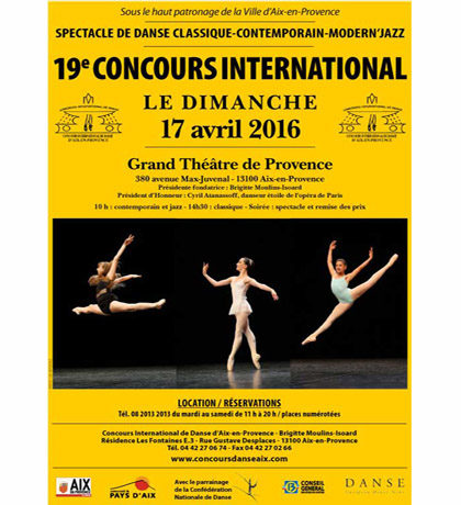 CONCOURS D’AIX EN PROVENCE –  PALMARES