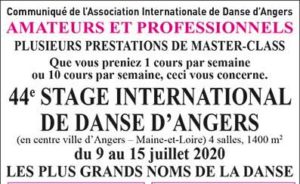 Stage d'Angers 2020